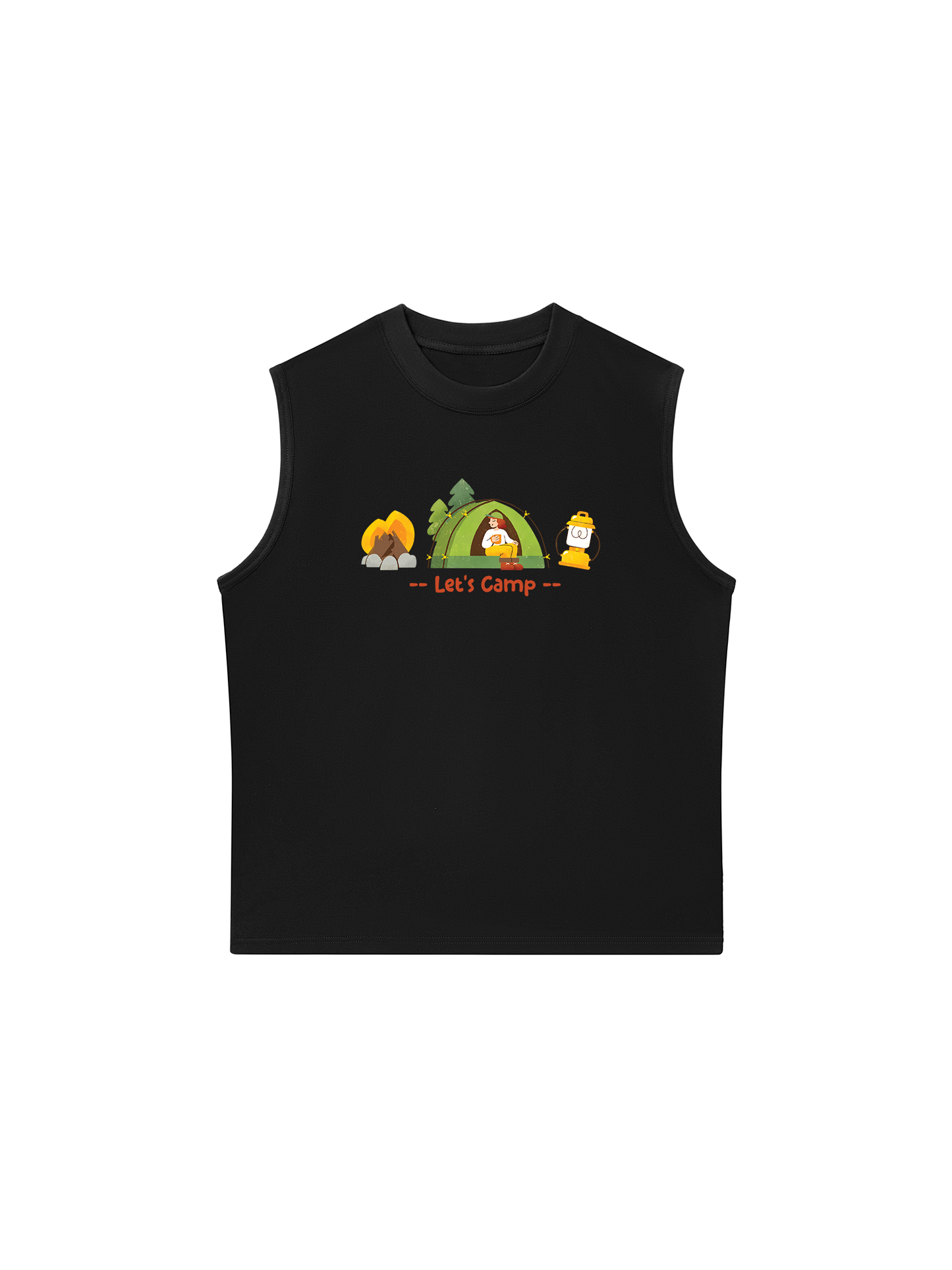 Áo Ba Lỗ Relaxed Fit Let_s Camp
