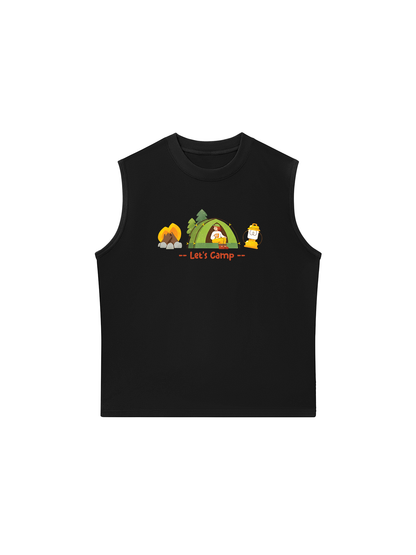 Áo Ba Lỗ Relaxed Fit Let_s Camp