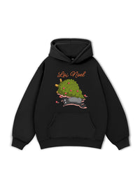 Christmas Trouble Cat Hoodie
