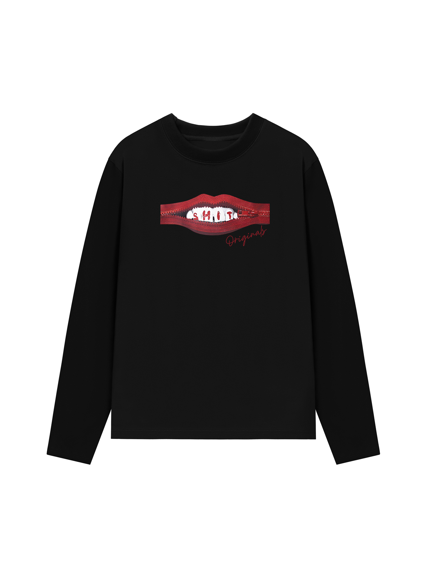 Áo Thun Dài Tay Teeth Zip Classic