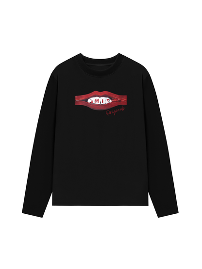 Áo Thun Dài Tay Teeth Zip Classic