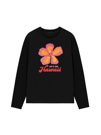 Áo Thun Dài Tay Summer Vibes Hawai Flower
