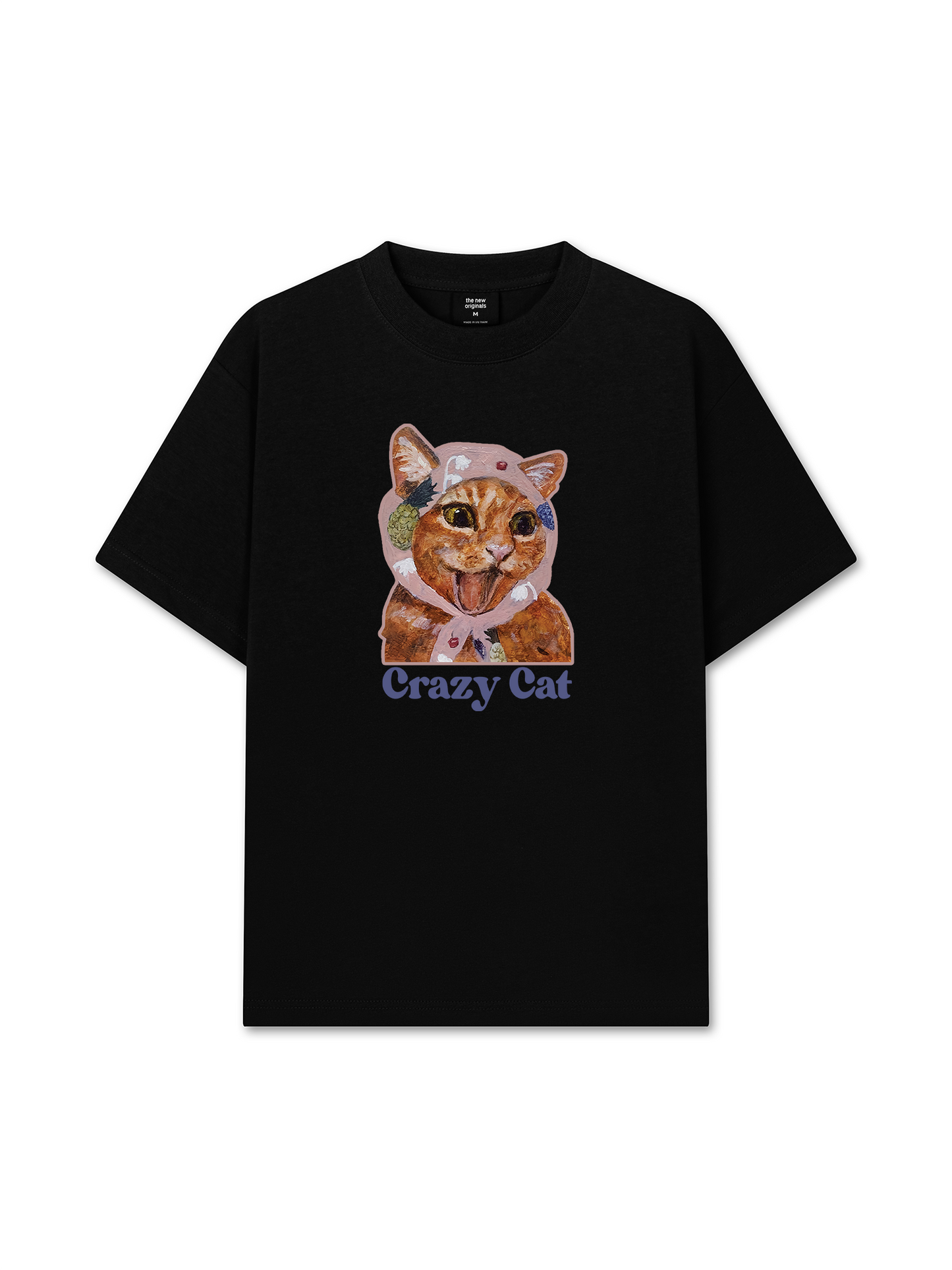 Áo Thun Relaxed Fit Crazy Cat