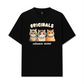 Áo Thun Relaxed Fit Cute Three Cat Vitamin Meow