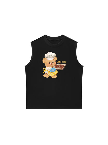 Áo Ba Lỗ Relaxed Fit Cake Bear