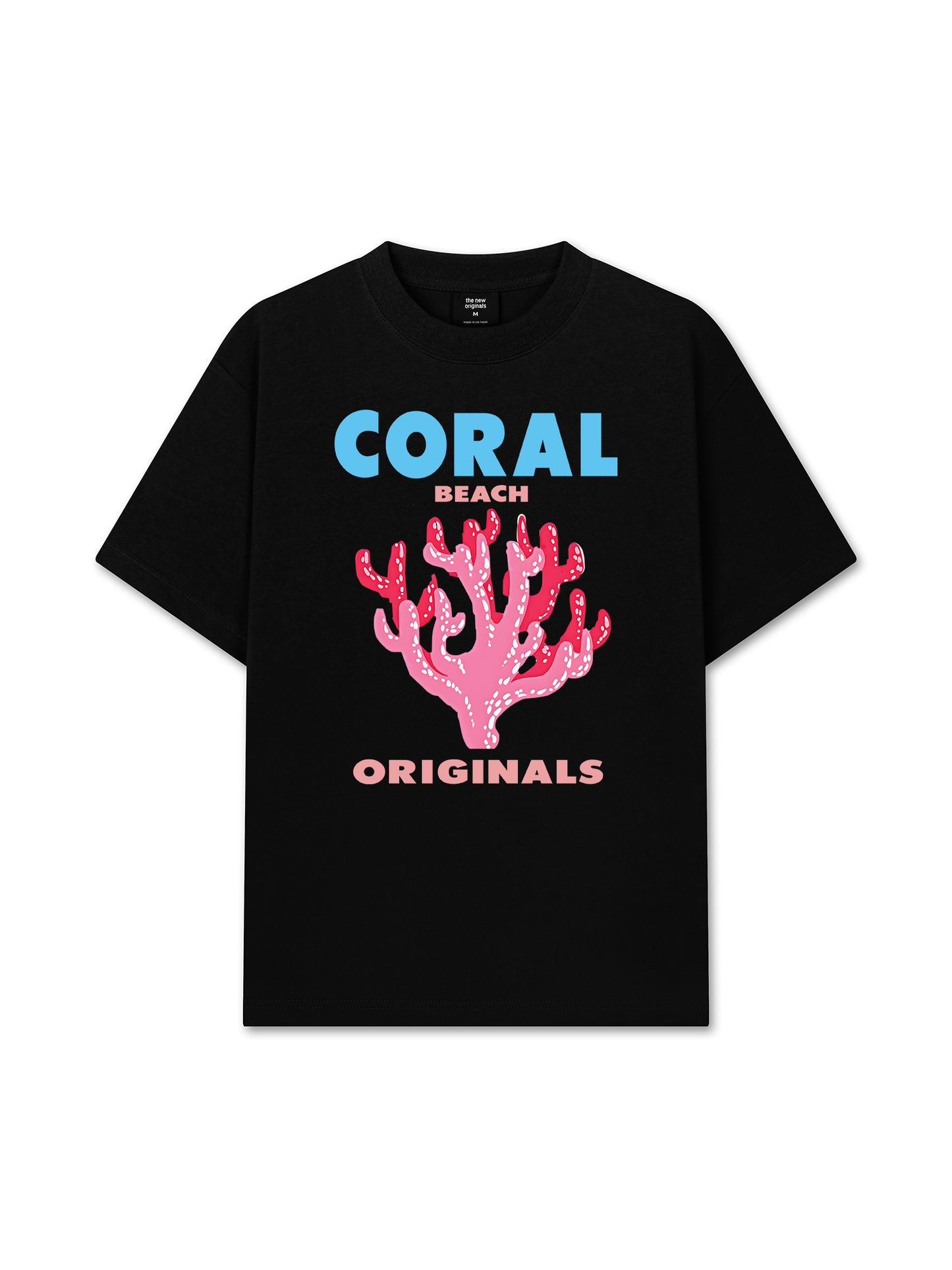Áo Thun Relaxed Fit Summer Vibes Coral Beach