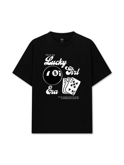 Áo Thun Relaxed Fit Lucky Girl Era