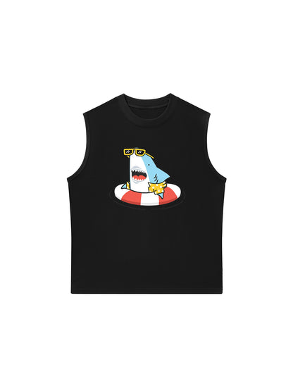 Áo Ba Lỗ Relaxed Fit Ocean baby Shark