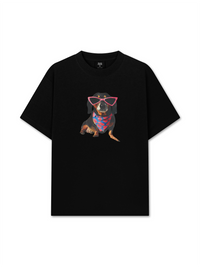 Áo Thun Relaxed Fit Animal Pink Glasses