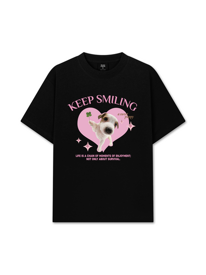 Áo Thun Relaxed Fit Keep Smiling