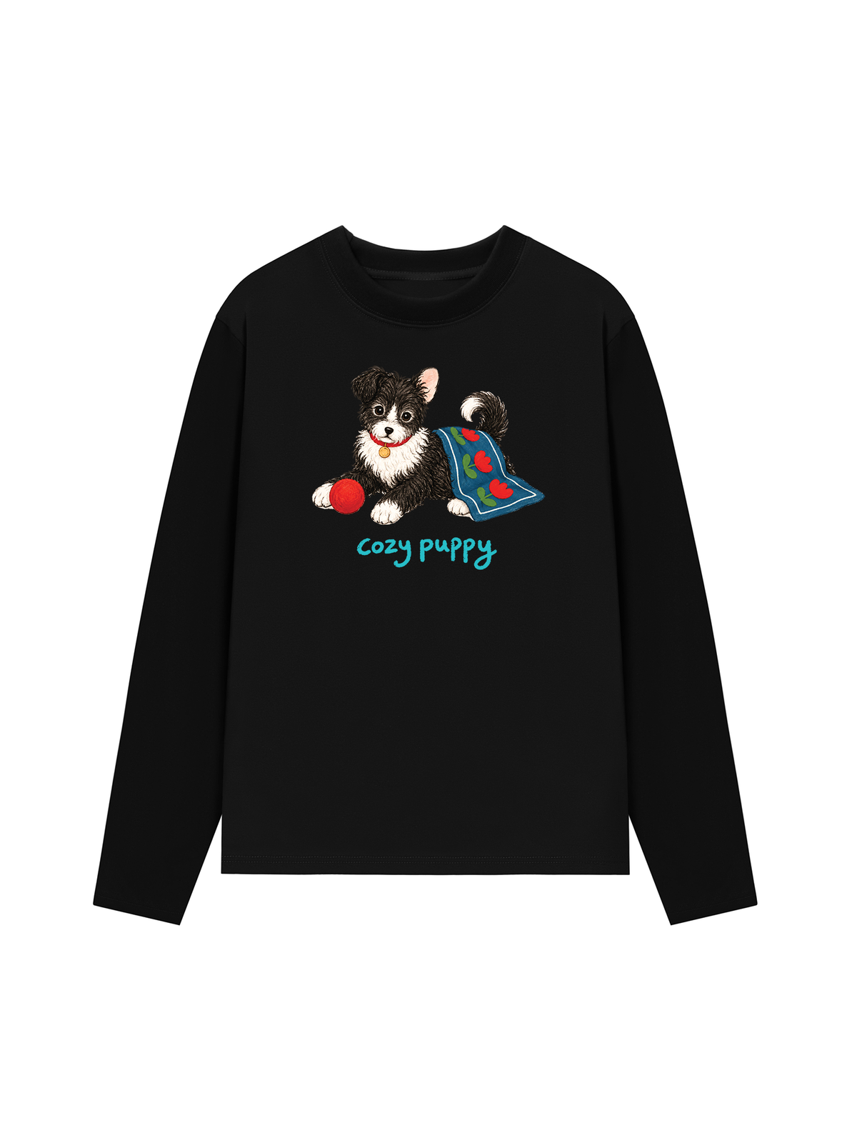 Áo Thun Dài Tay Cozy Puppy Tulip