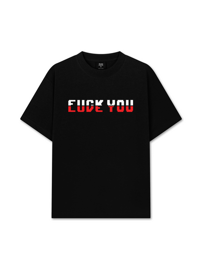 Áo Thun Relaxed Fit Pixel Universe Fuck You Love You