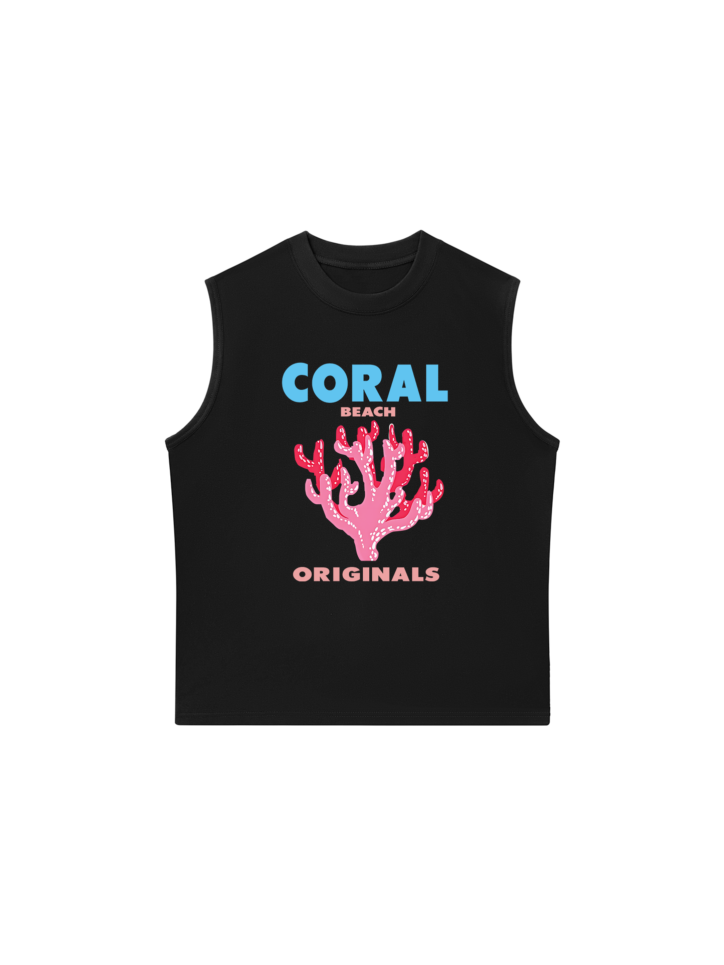 Áo Ba Lỗ Relaxed Fit Summer Vibes Coral Beach