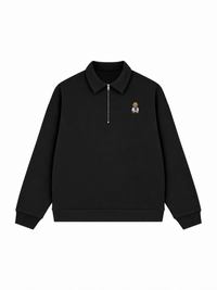 Áo Sweater Polo Nỉ Hai Da Poodle
