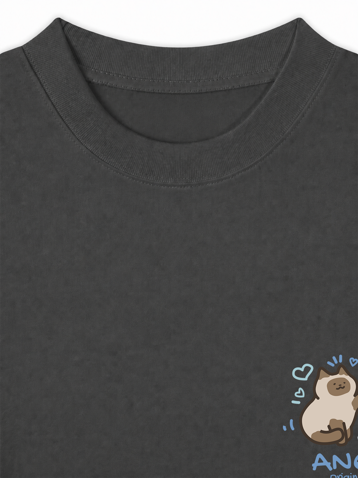 Áo Thun Relaxed Fit Angry Luv Cat Couple