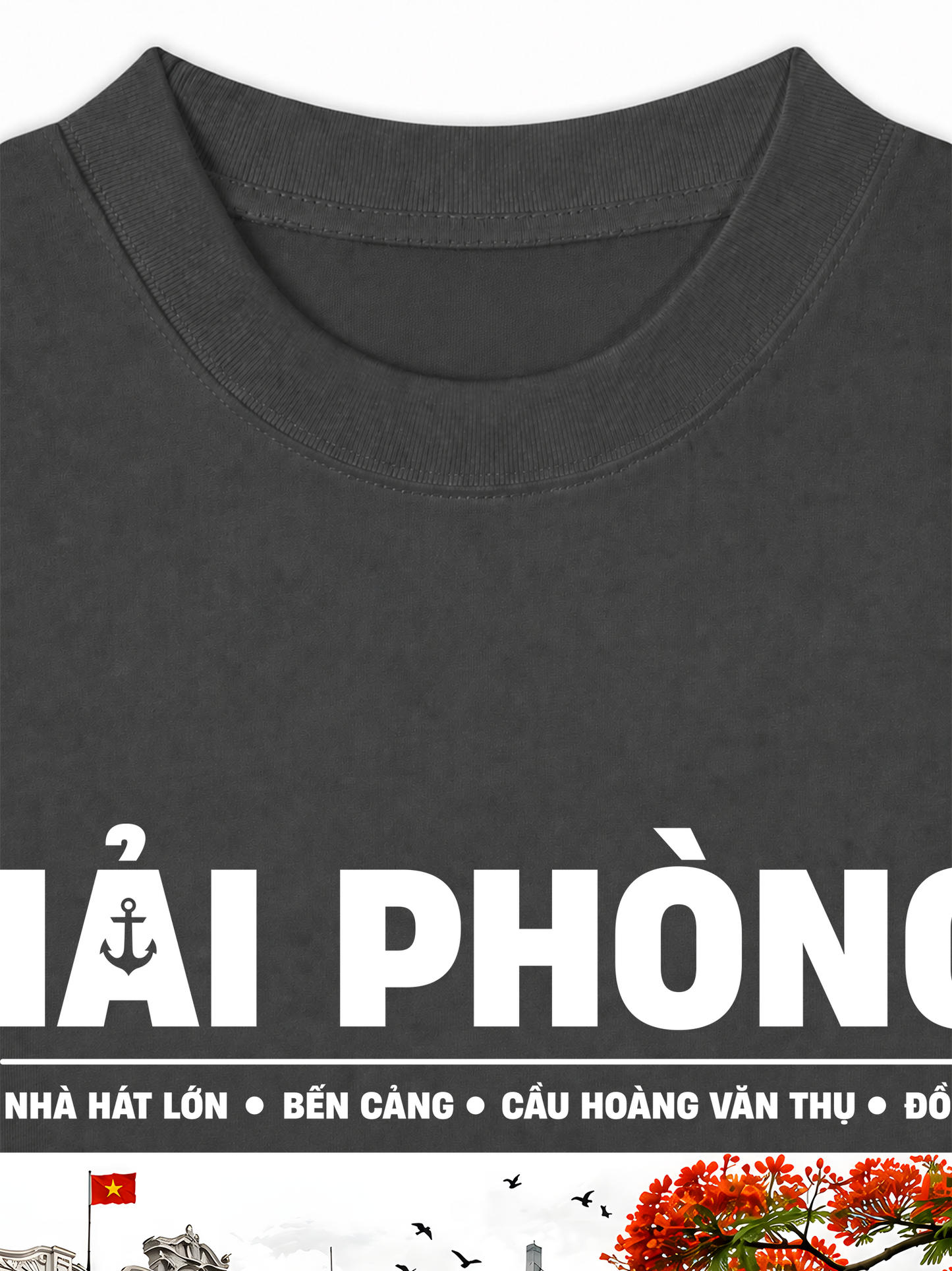 Áo Thun Relaxed Fit Thành Phố Cảng