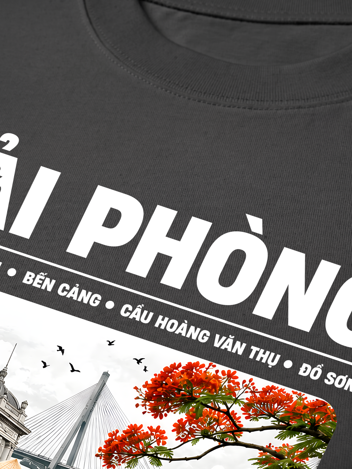 Áo Thun Relaxed Fit Thành Phố Cảng