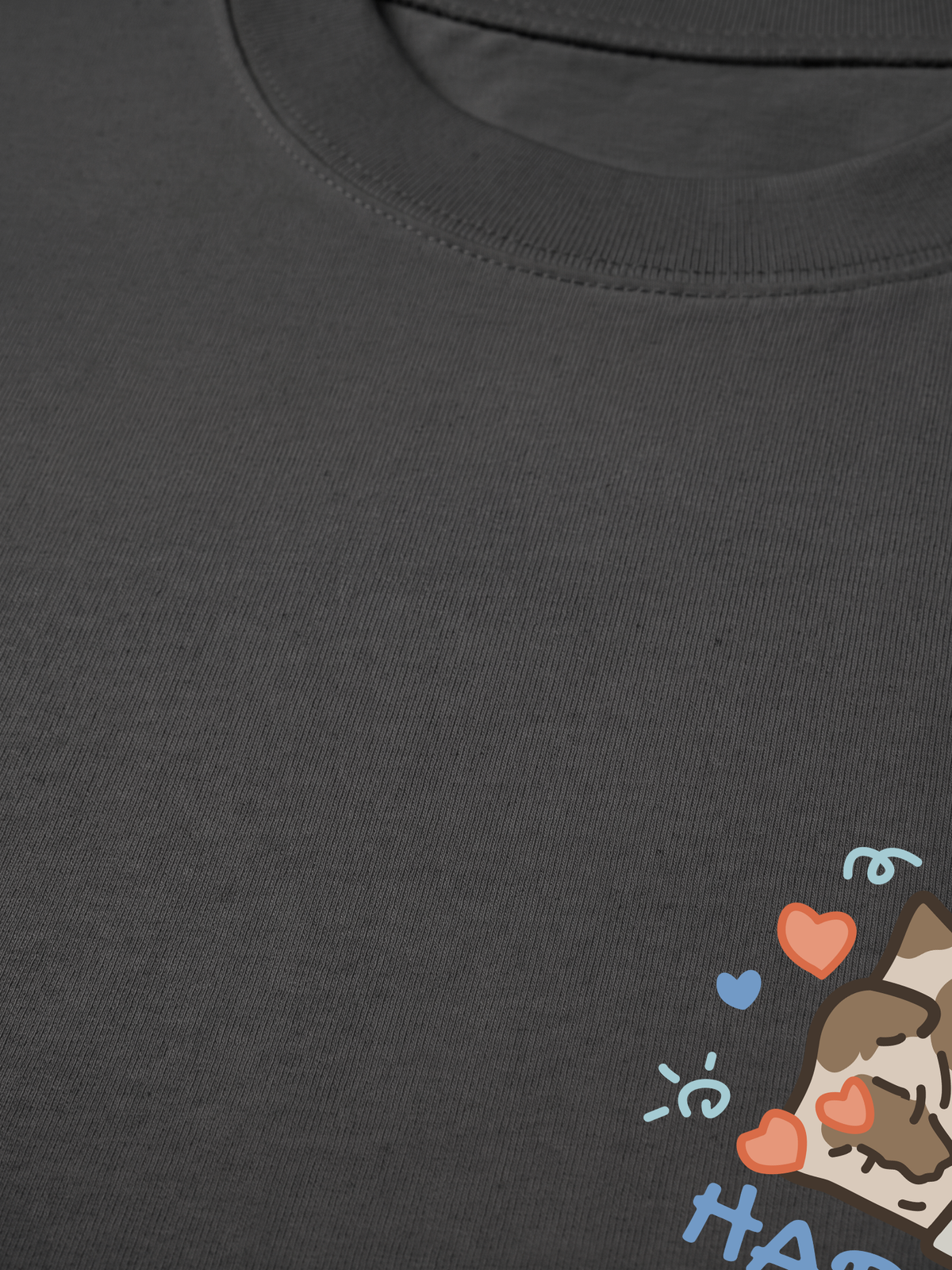Áo Thun Relaxed Fit Happy Luv Cat Couple
