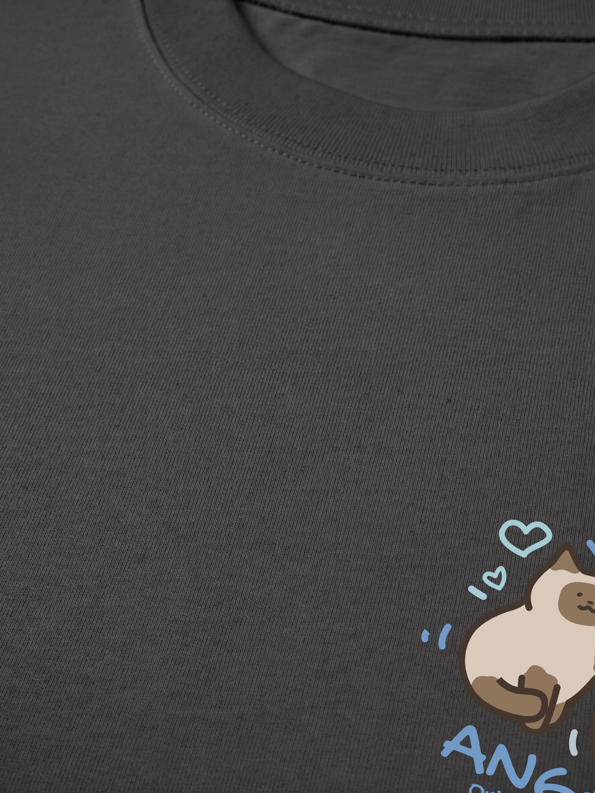 Áo Thun Relaxed Fit Angry Luv Cat Couple