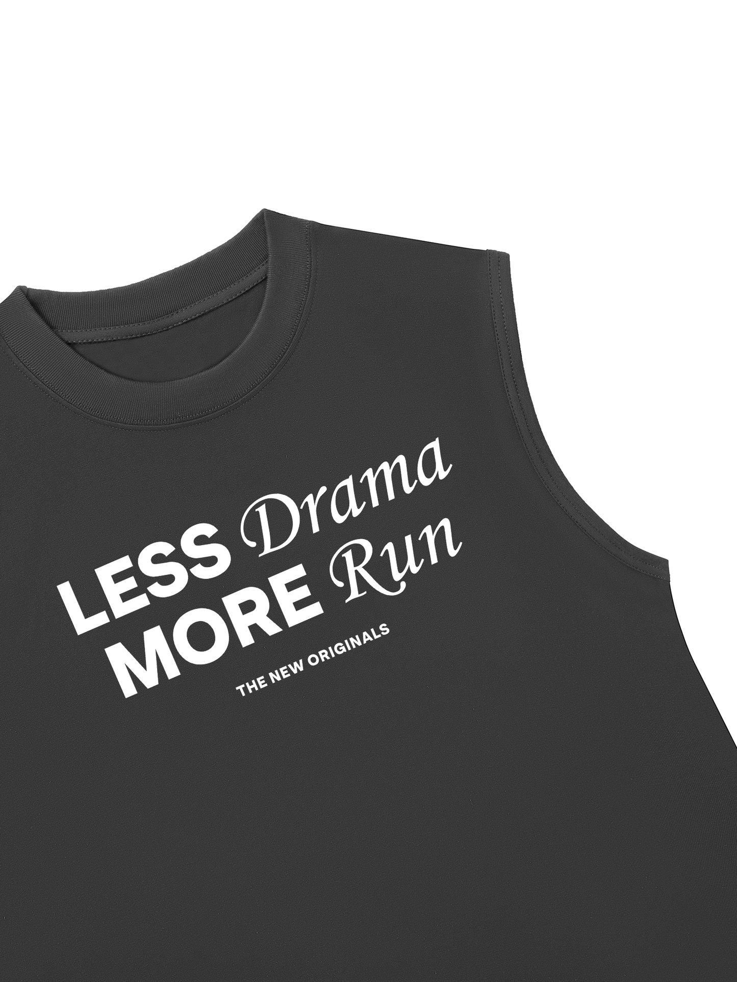 Áo Ba Lỗ Relaxed Fit Less Drama More Run
