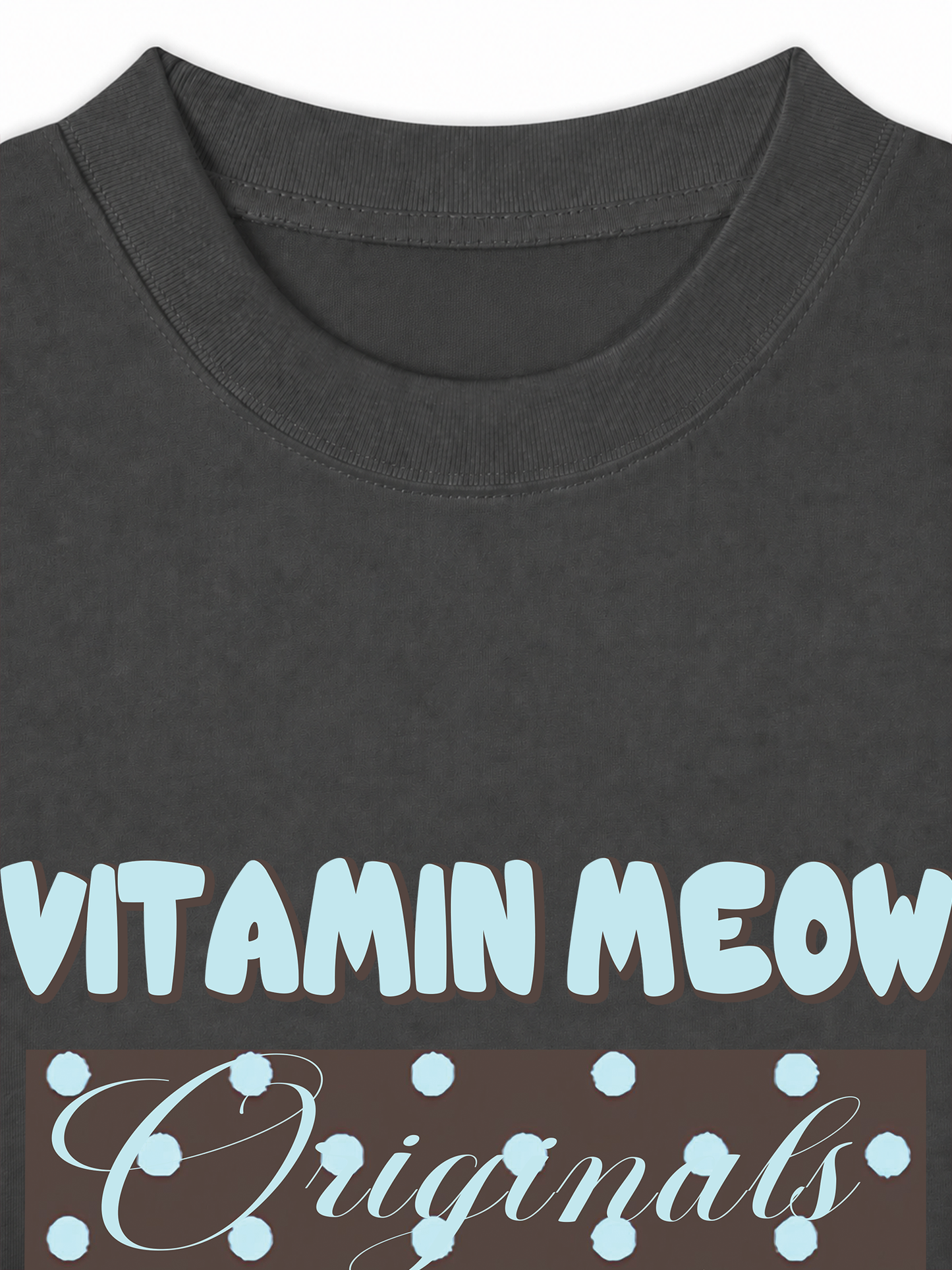 Áo Thun Relaxed Fit Vitamin Meow Blue Tiffany