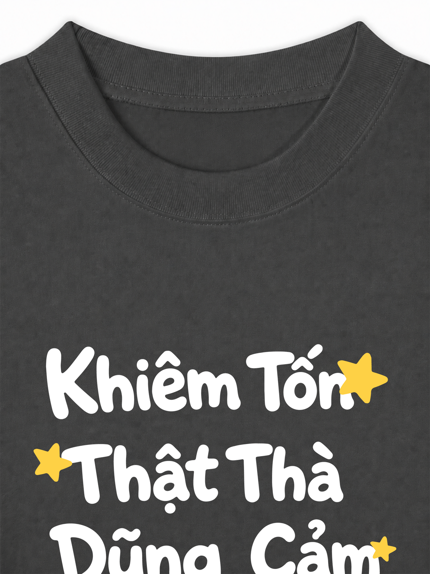 Áo Thun Relaxed Fit Khiêm Tốn, Thật Thà, Dũng Cảm
