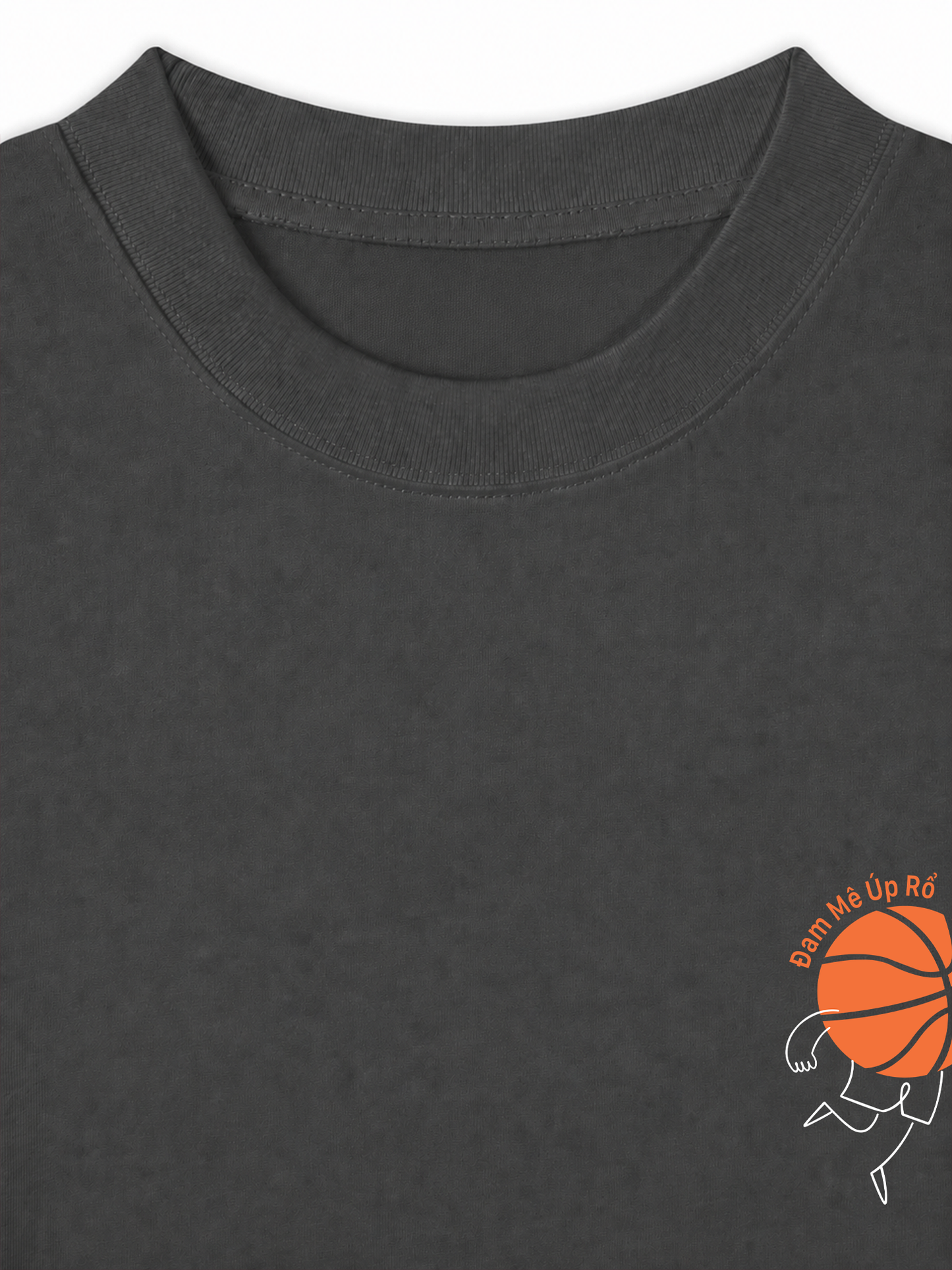 Áo Thun Relaxed Fit Đam Mê Úp Rổ