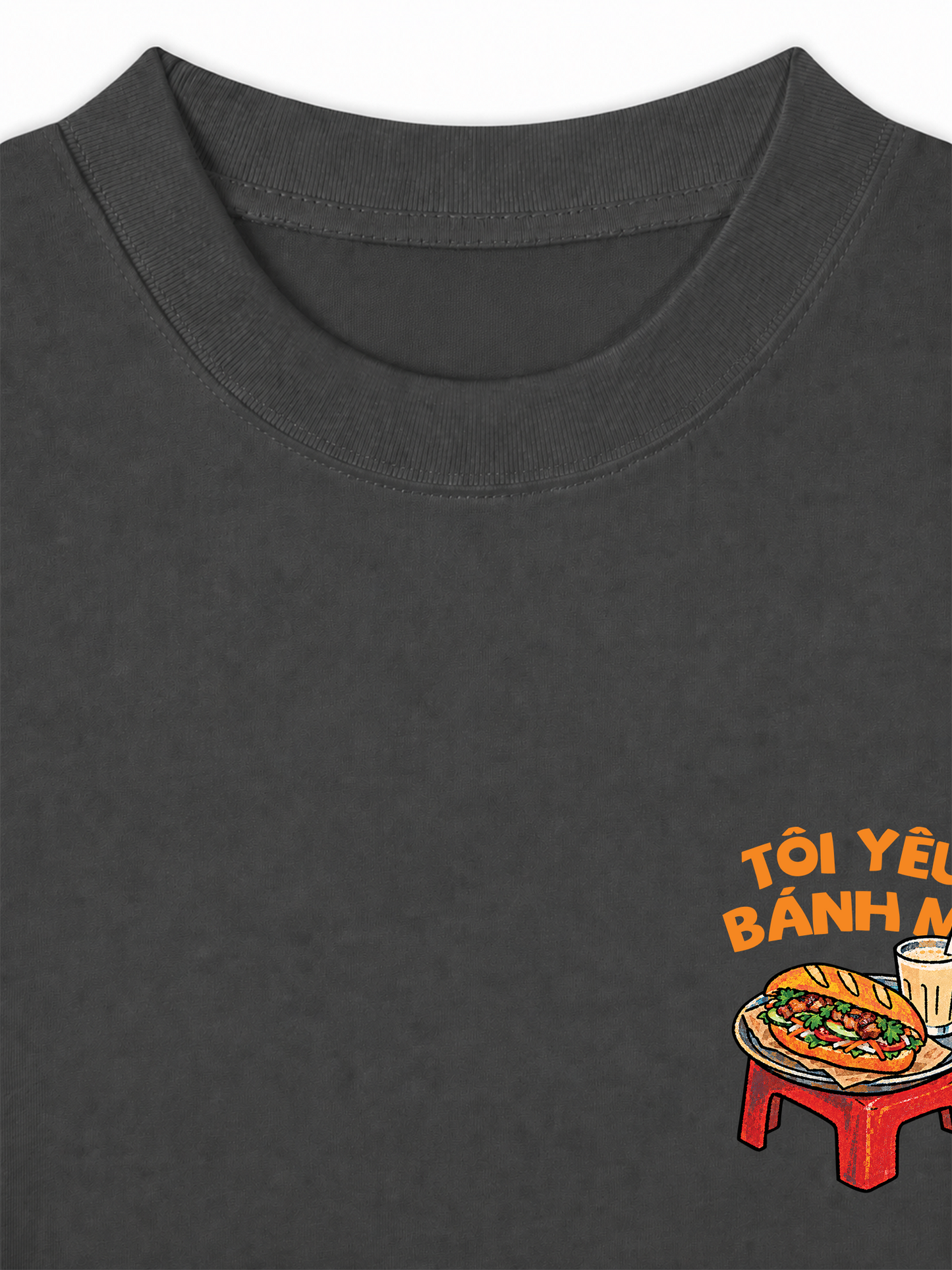 Áo Thun Relaxed Fit Tôi Yêu Bánh Mì