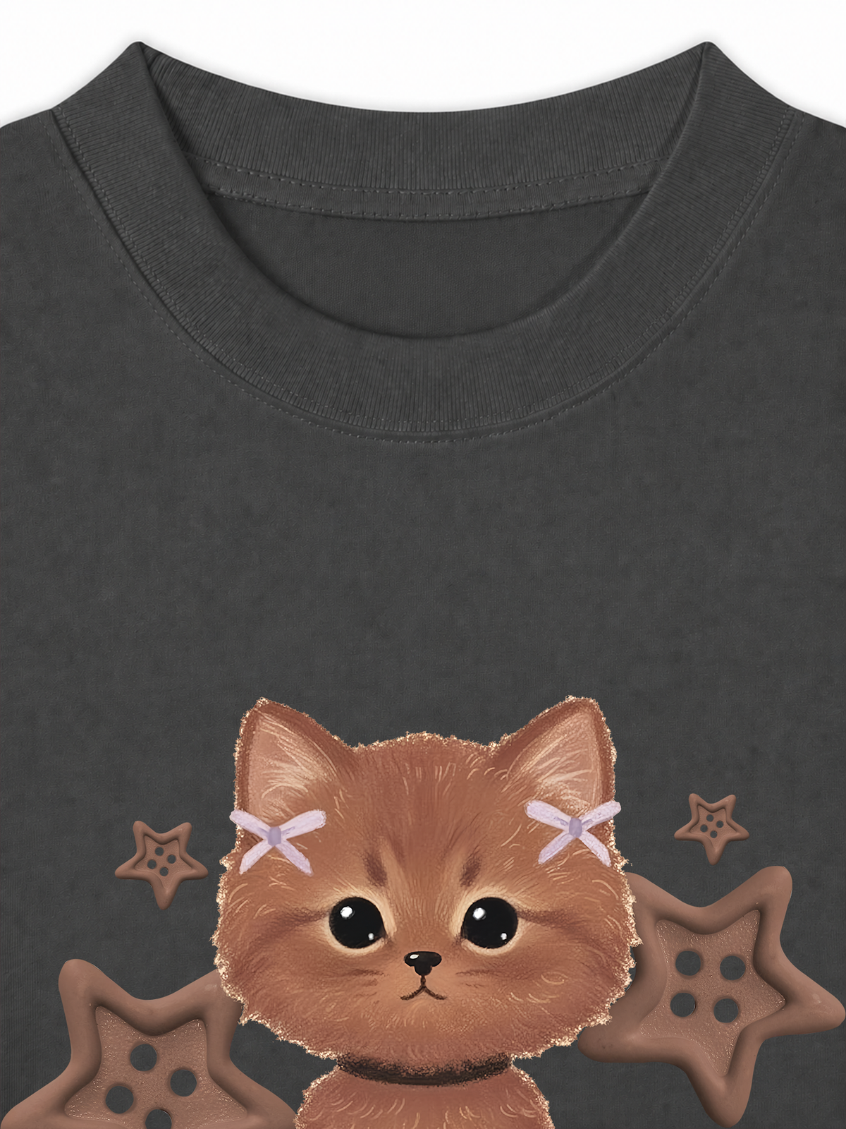 Áo Thun Relaxed Fit Brown Cat