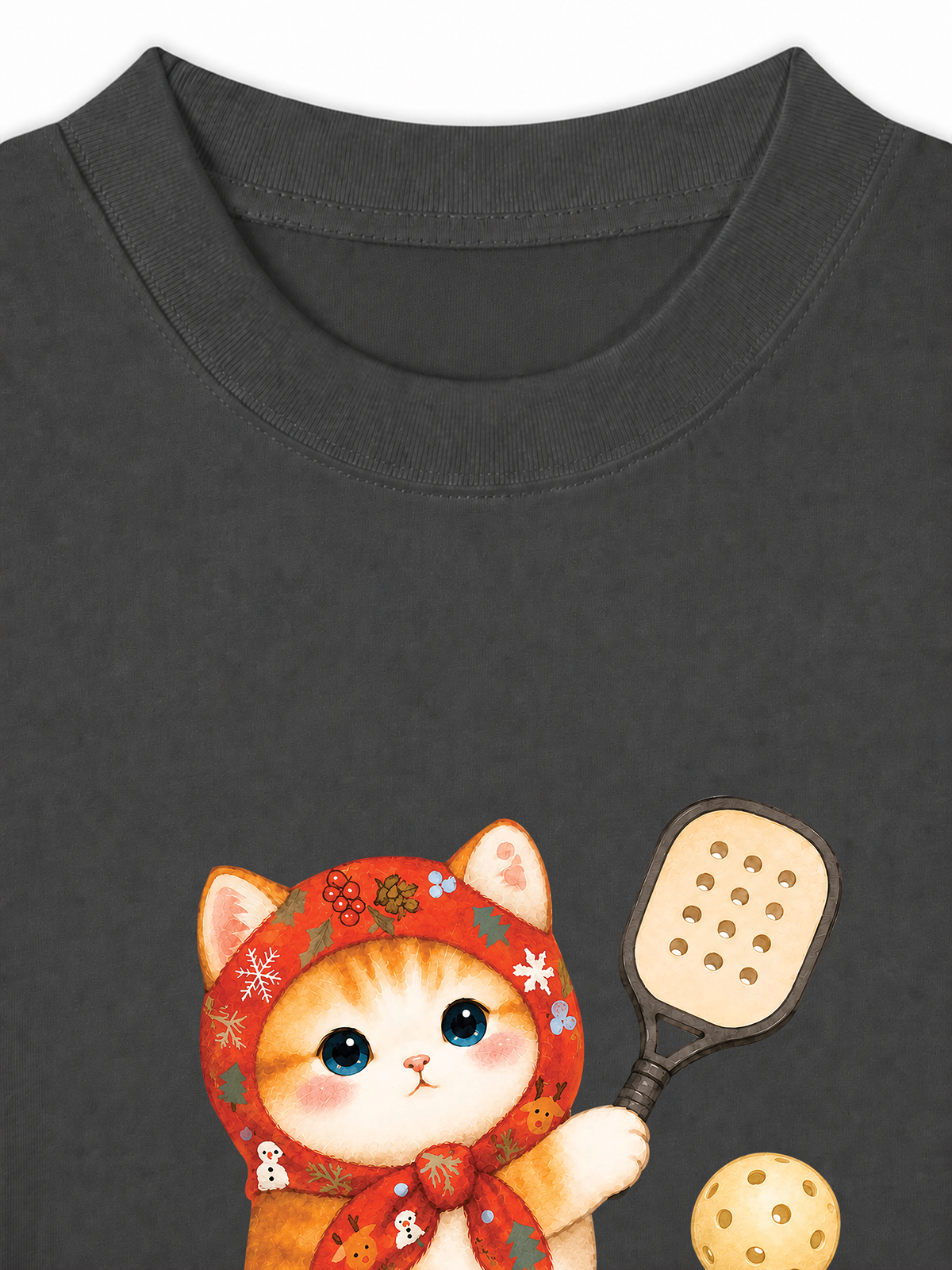 Áo Thun Relaxed Fit Pickleball Girl Meow