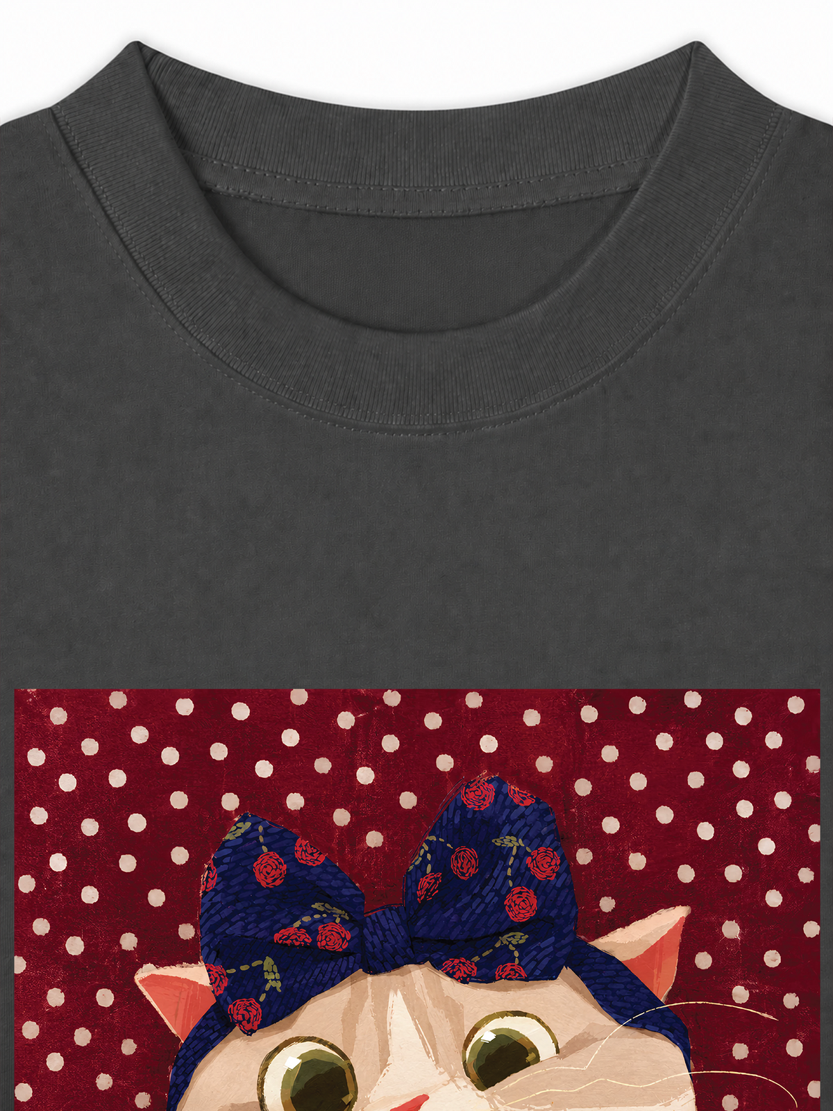 Áo Thun Relaxed Fit Red Fish Meow