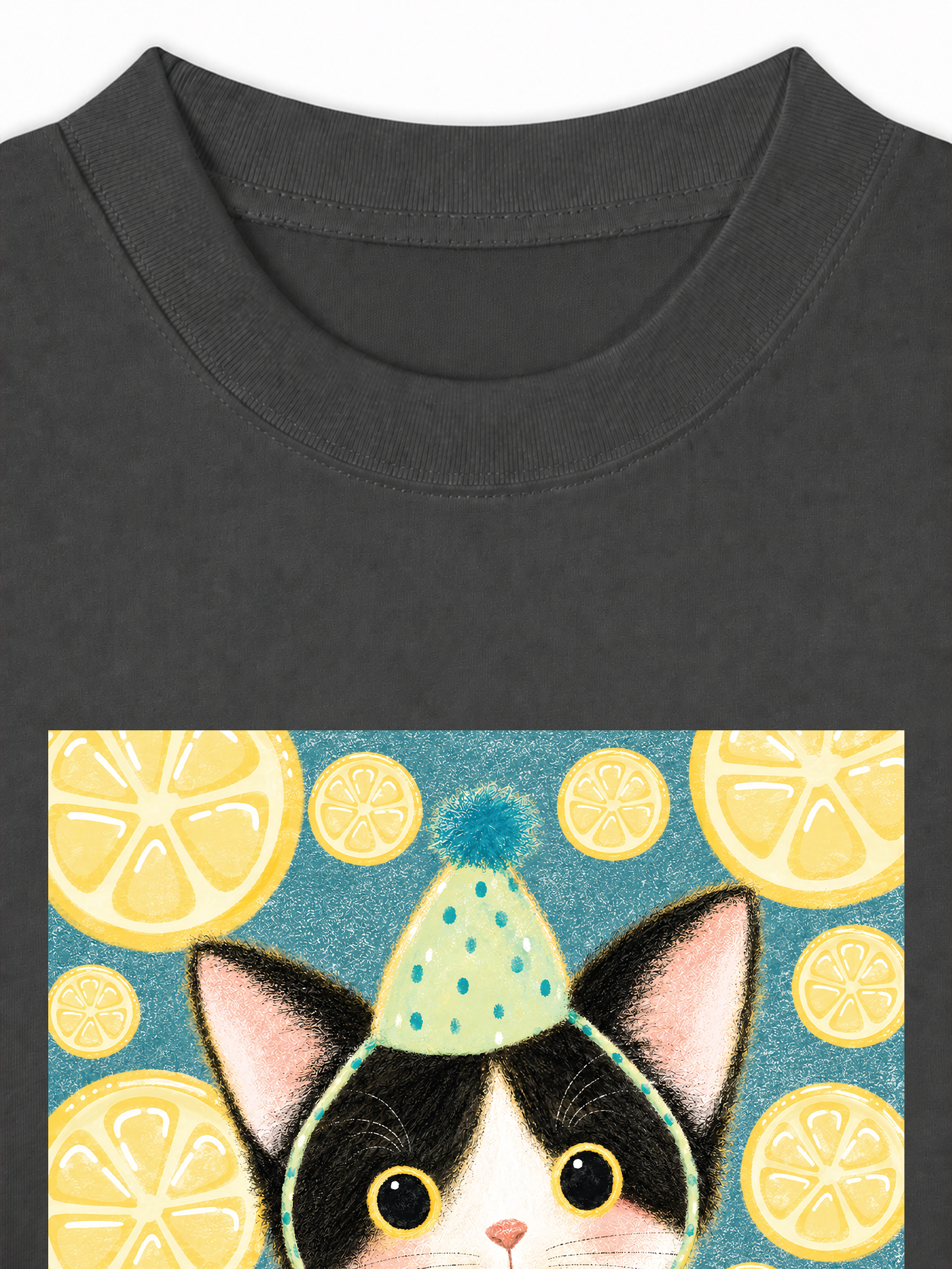 Áo Thun Relaxed Fit Lemon Reverie Meow