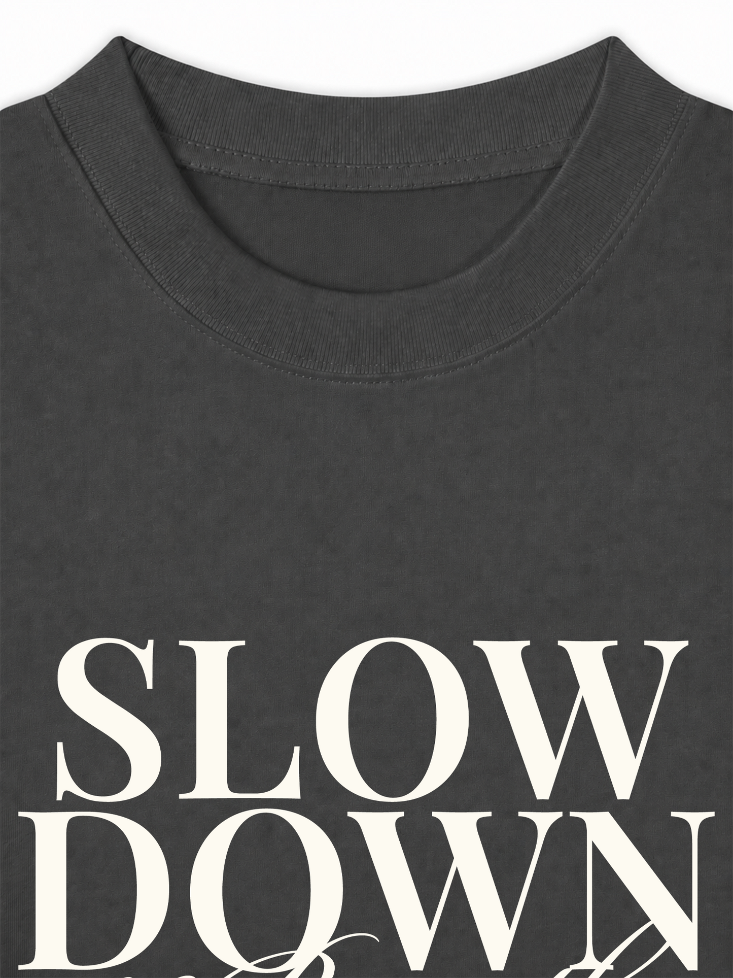 Áo Thun Relaxed Fit Slow Down & Breathe