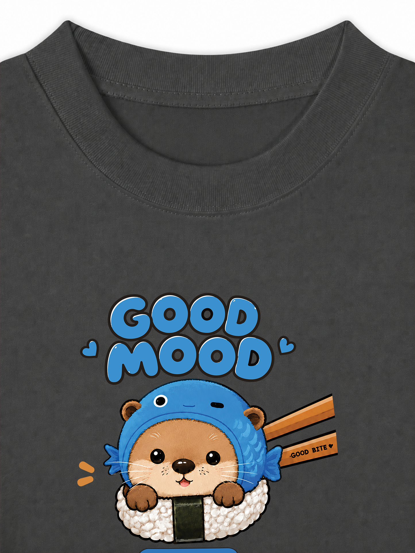 Áo Thun Relaxed Fit Good Mood Sushi Otter