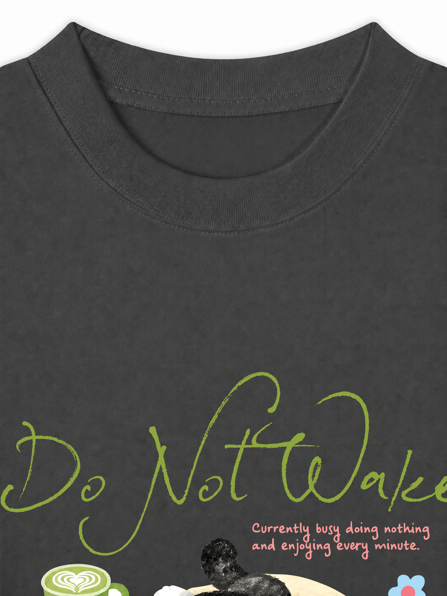 Áo Thun Relaxed Fit Do Not Wake Meow