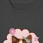 Áo Thun Relaxed Fit Cute Pink Flower Cat