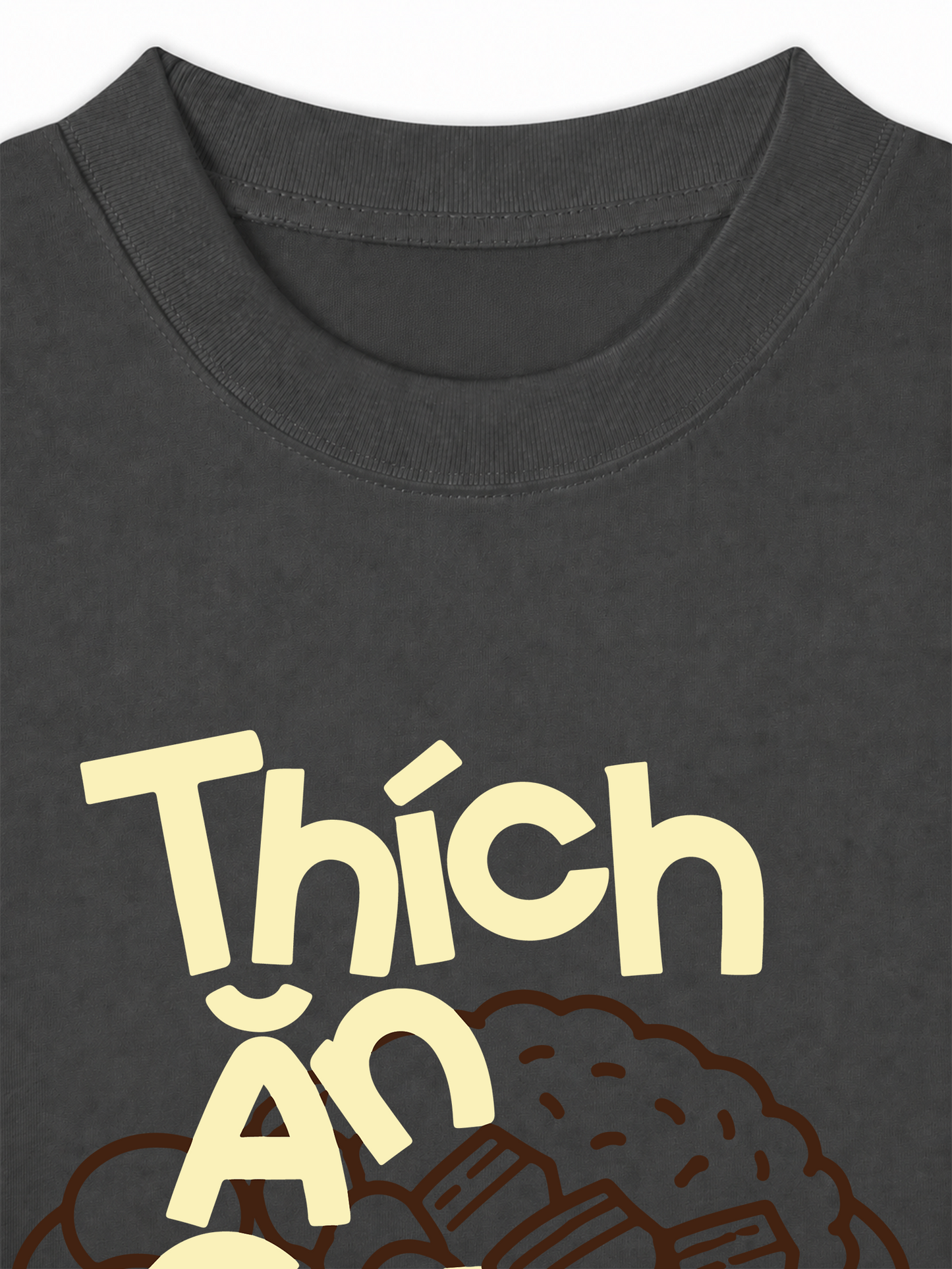Áo Thun Relaxed Fit Thích Ăn Cơm Nhà