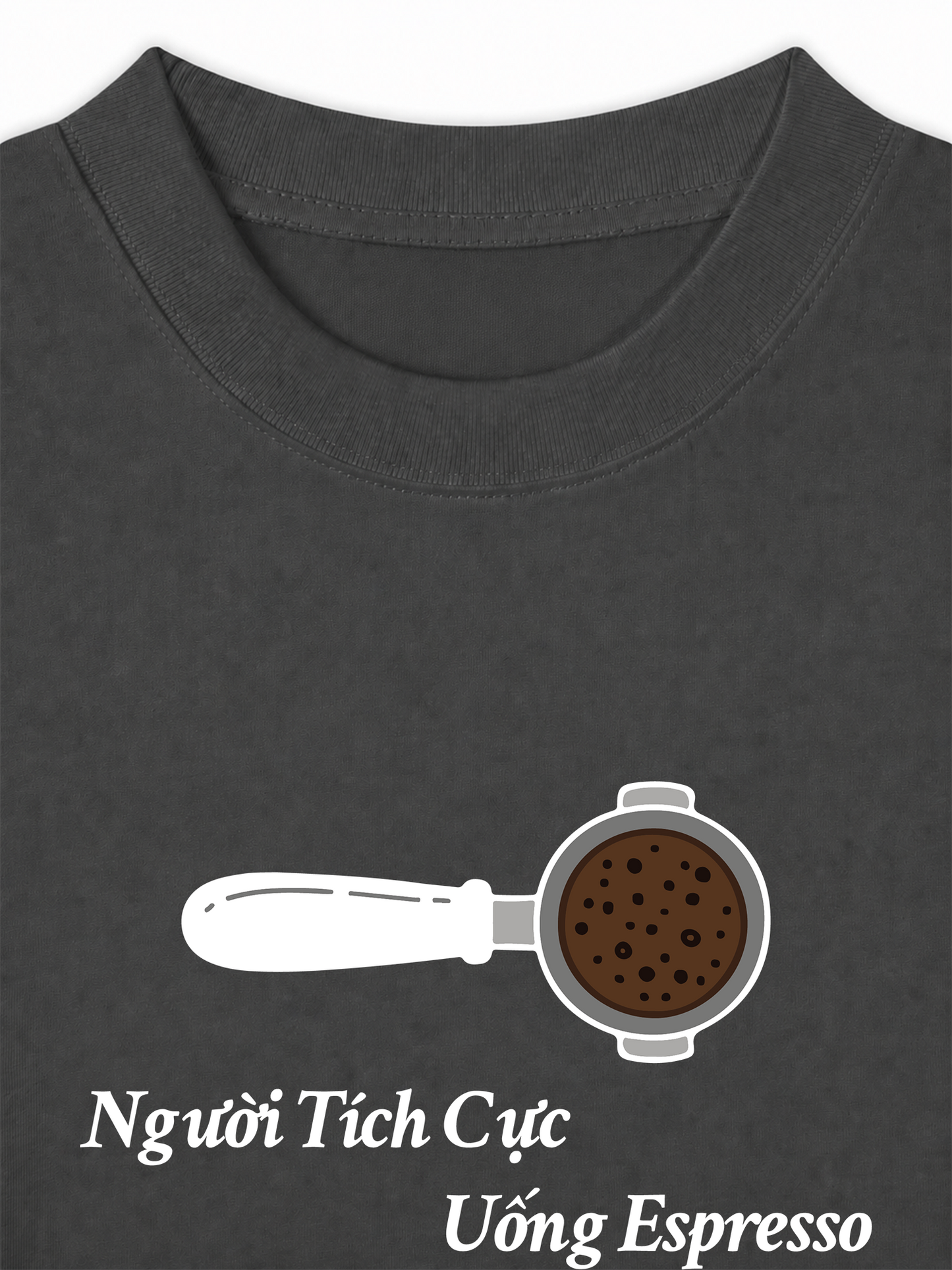 Áo Thun Relaxed Fit Người Tích Cực Uống Espresso