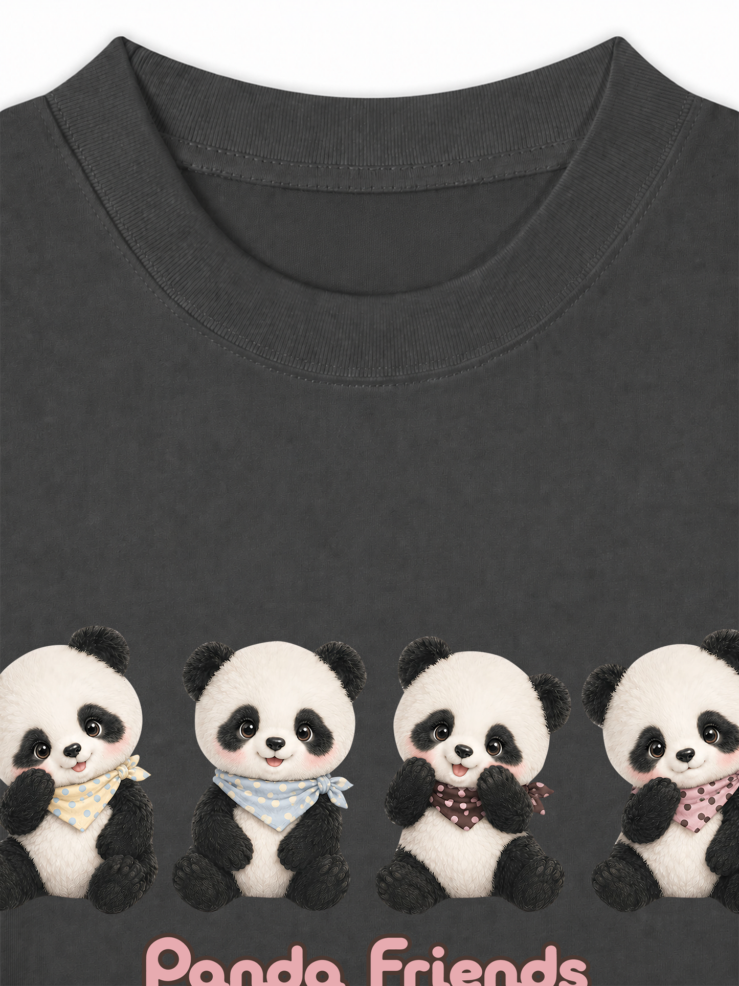 Áo Thun Relaxed Fit Panda Friends