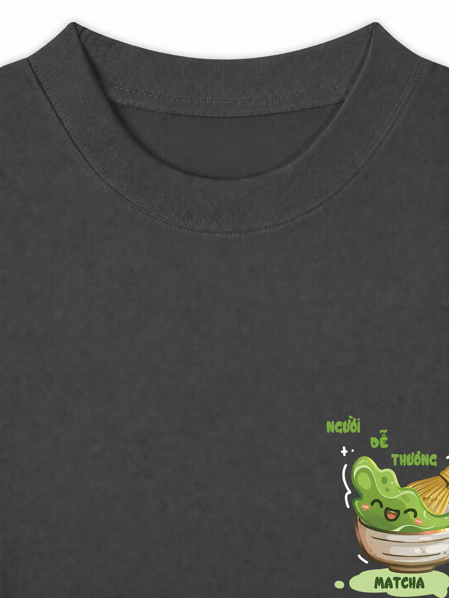 Áo Thun Relaxed Fit Người Dễ Thương Thích Matcha