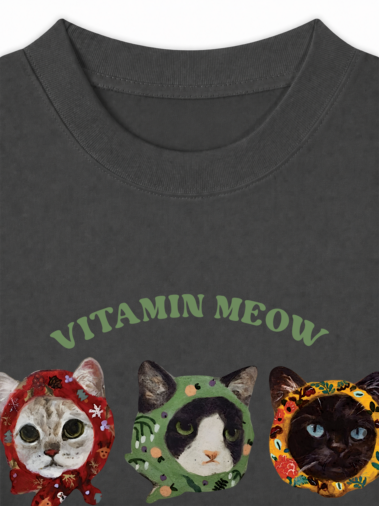 Áo Thun Relaxed Fit Vitamin Meow