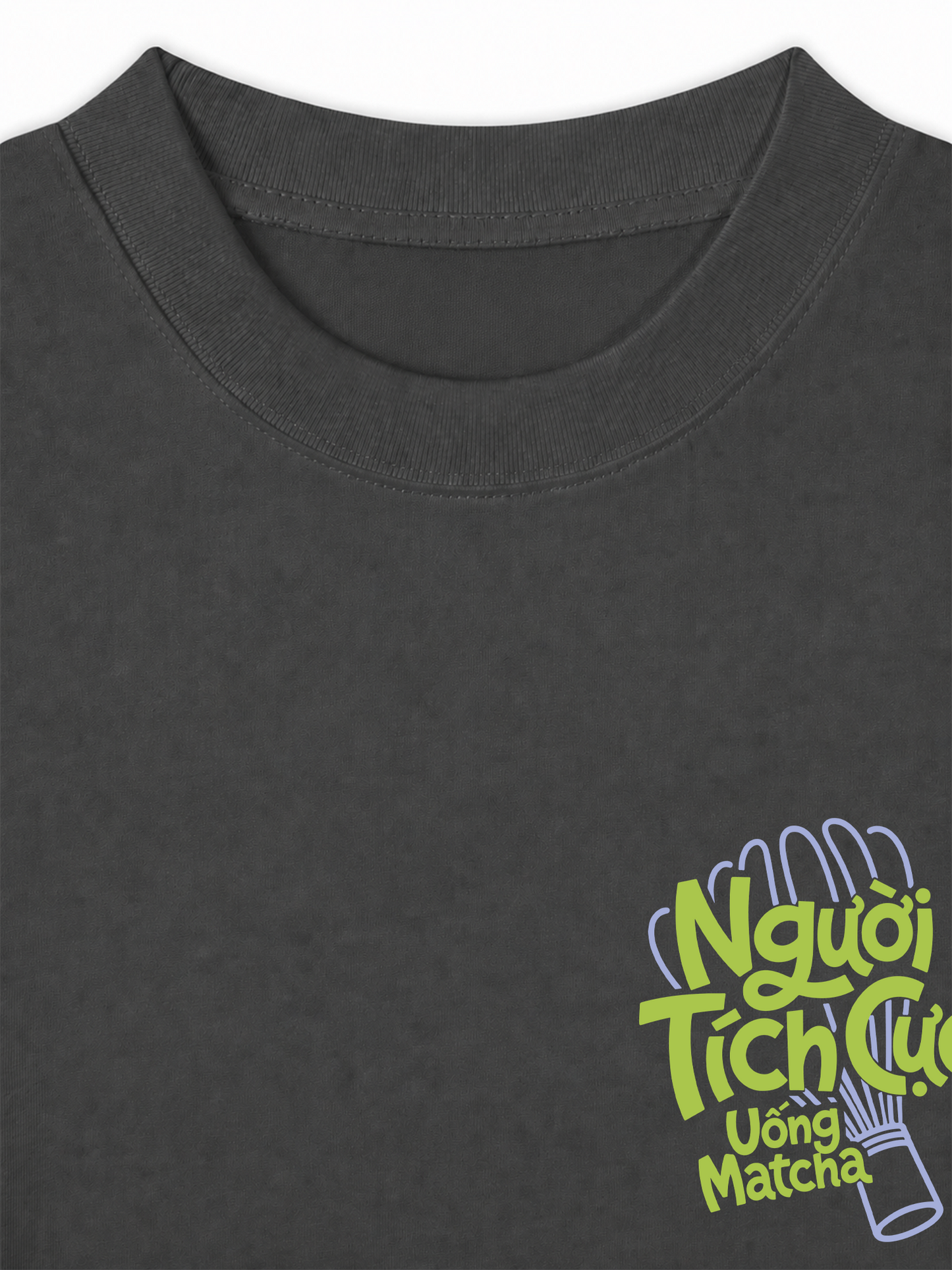 Áo Thun Relaxed Fit Người Tích Cực Uống Matcha