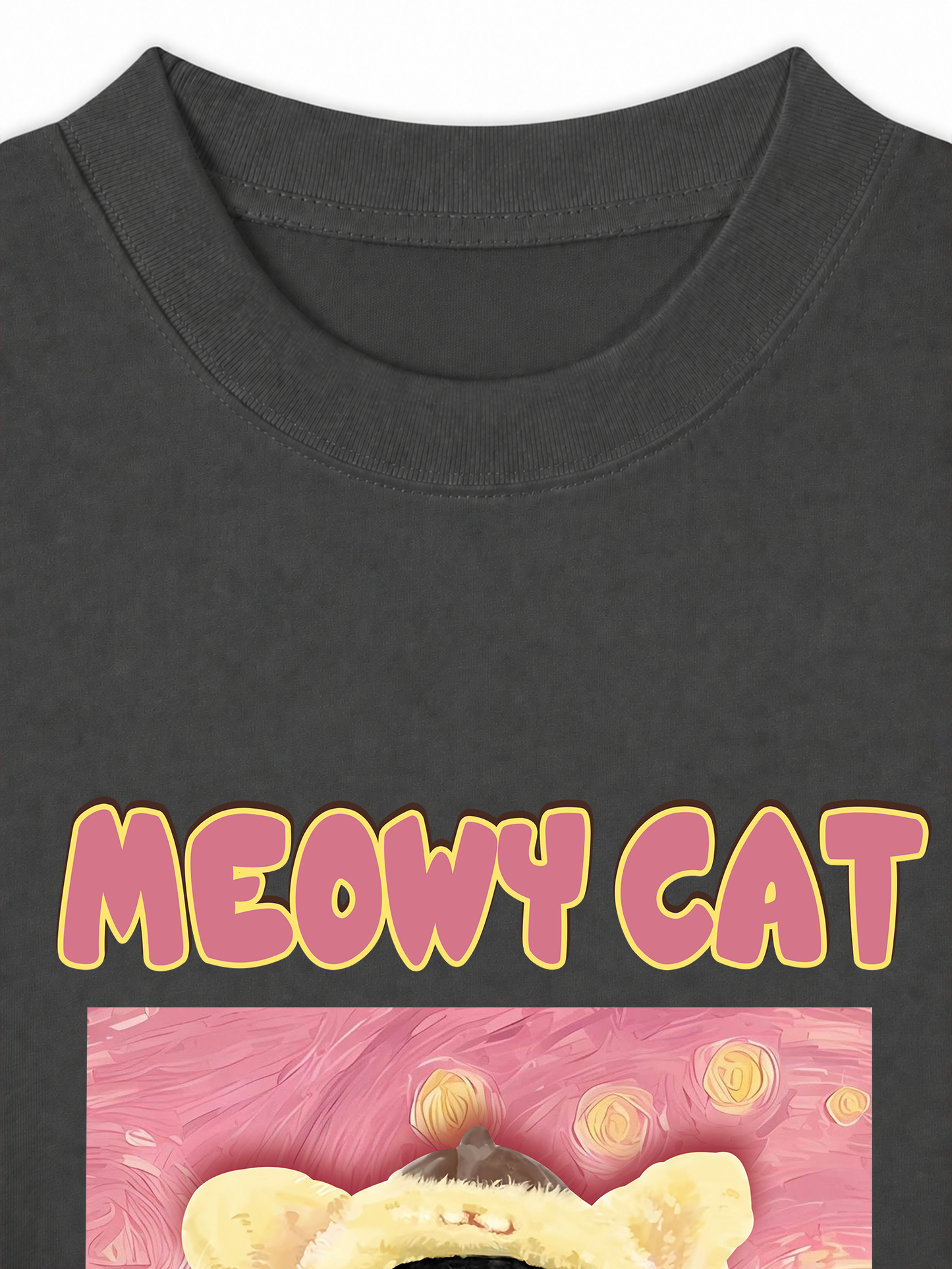 Áo Thun Relaxed Fit Meowy Cat Vicent