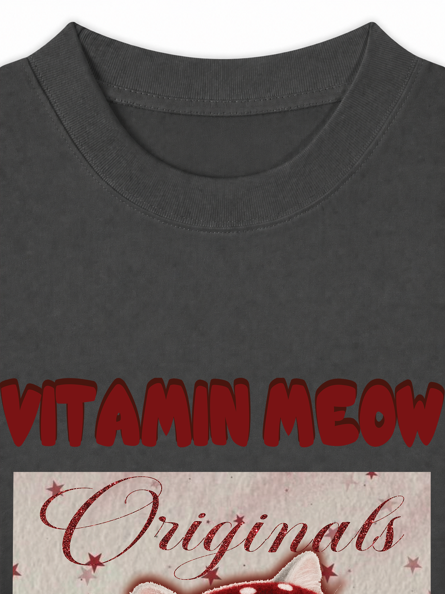 Áo Thun Relaxed Fit Red Vitamin Meow