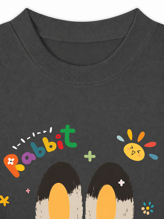 Áo Thun Relaxed Fit Rainbow Rabbit