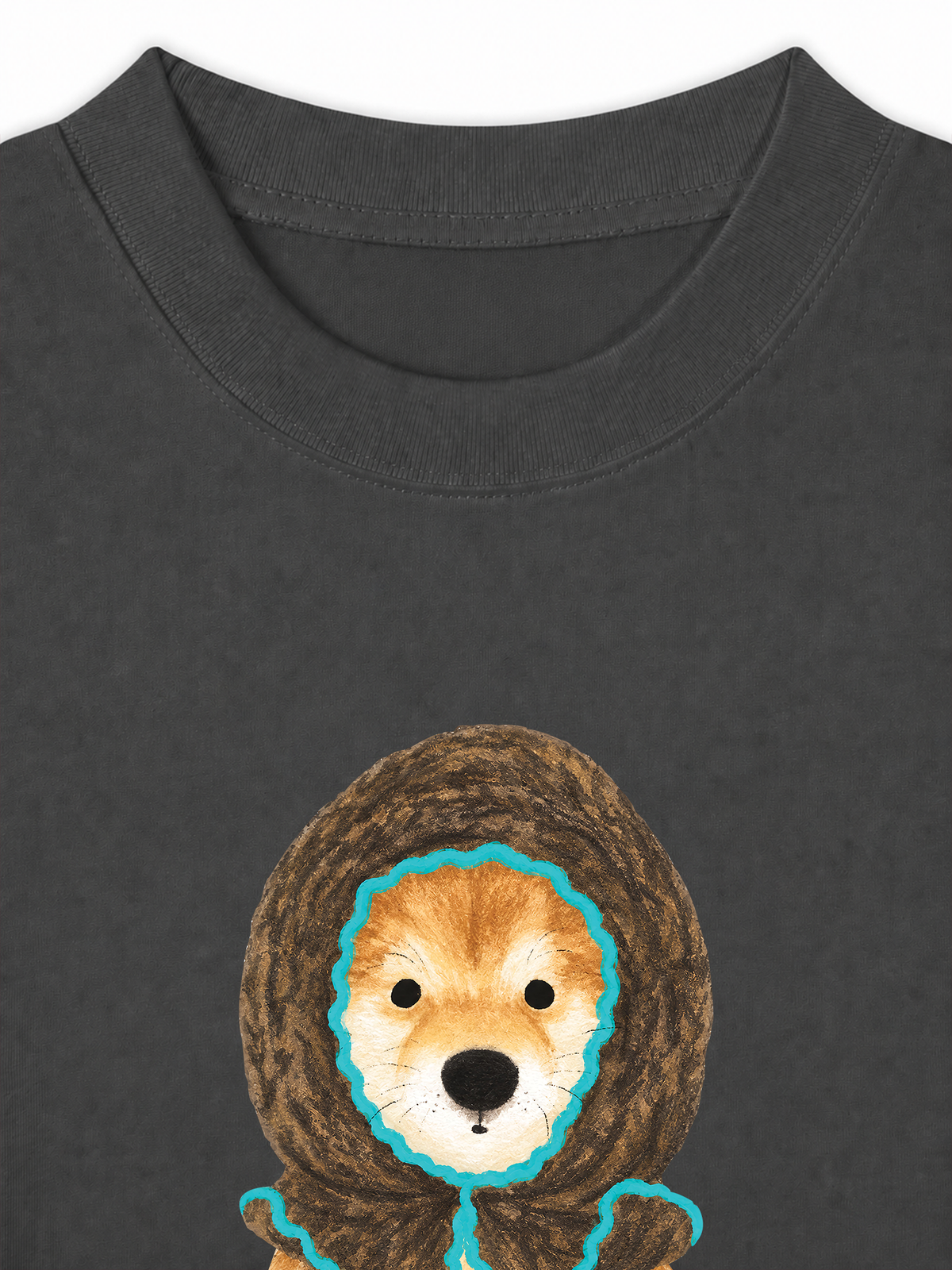Áo Thun Relaxed Fit Blue Tiffany Cozy Puppy