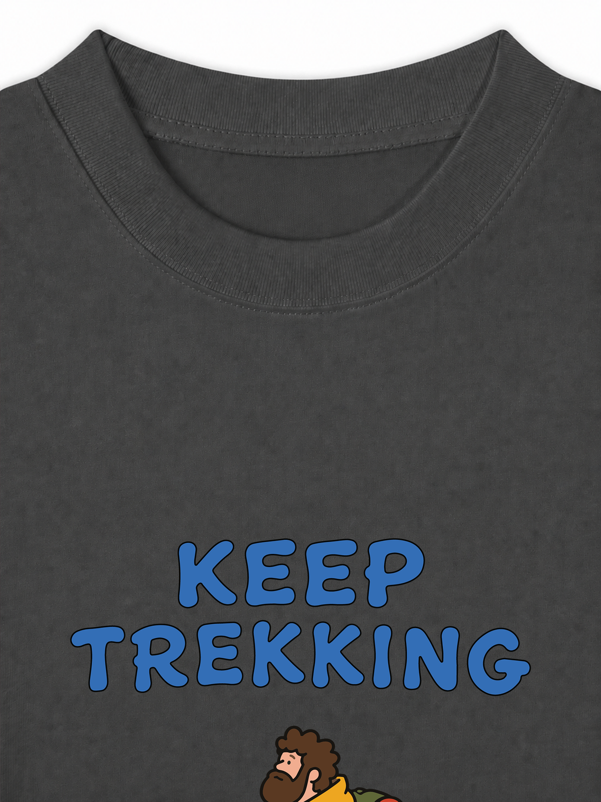 Áo Thun Relaxed Fit Blue Keep Trekking