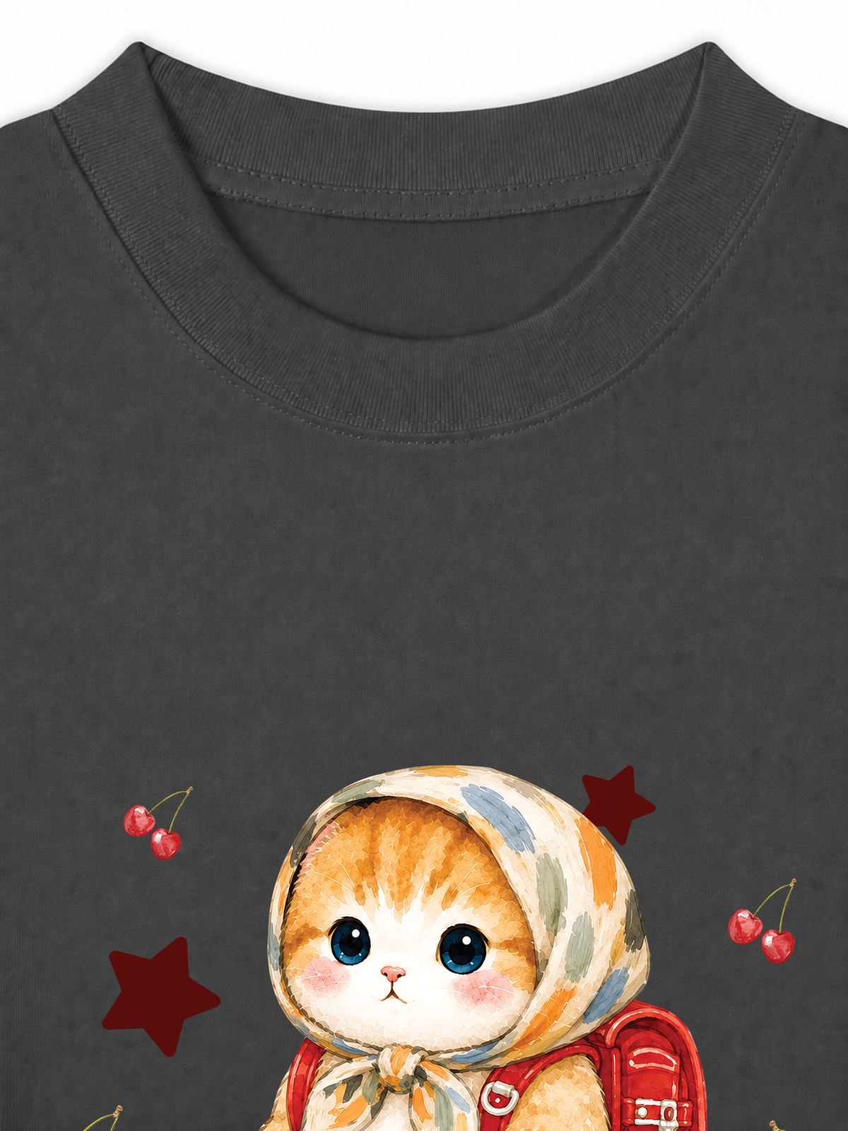 Áo Thun Relaxed Fit Pickleball Girl Meow Vitamin Meow Go School