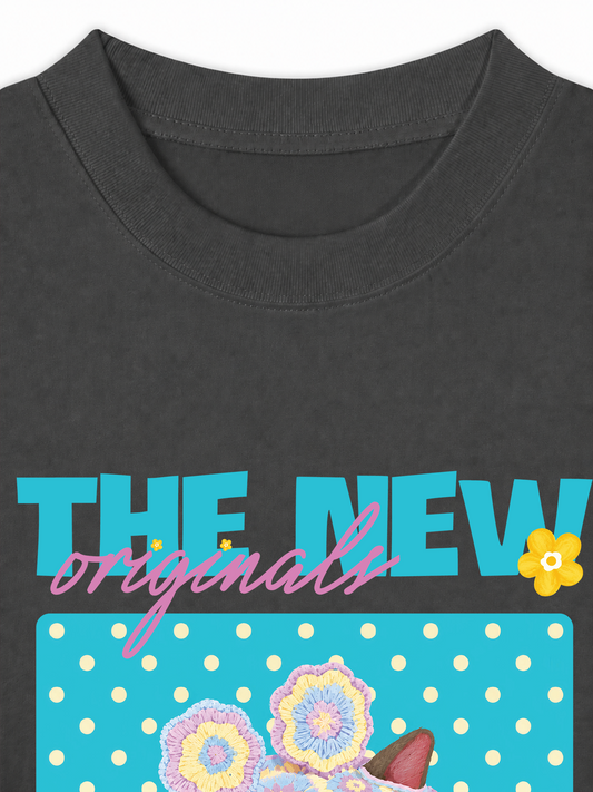 Áo Thun Relaxed Fit Little Mischief Meow
