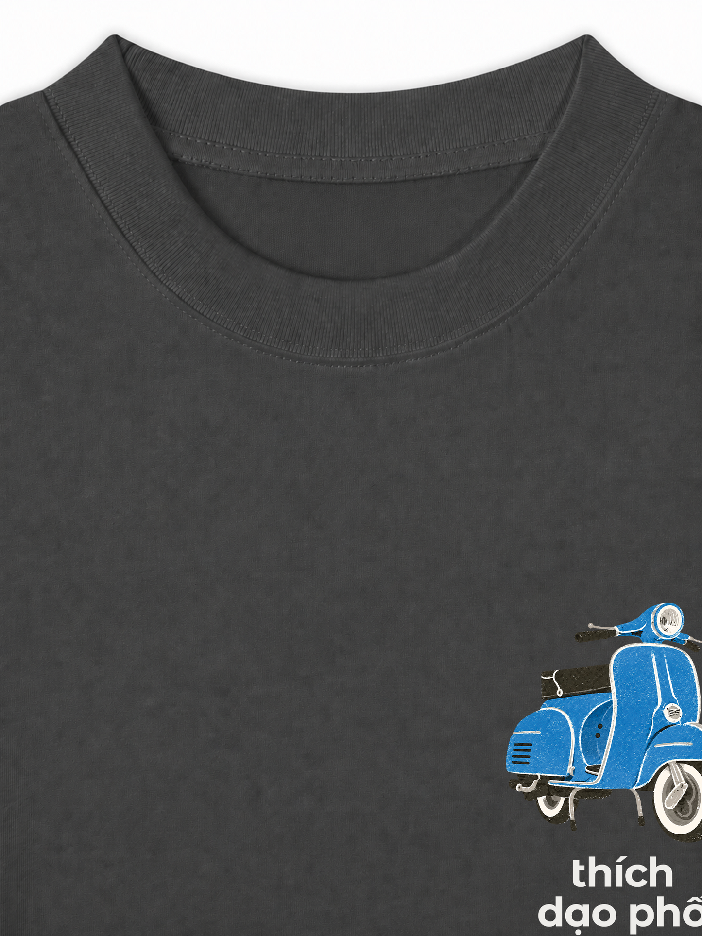 Áo Thun Relaxed Fit Thích Dạo Phố Blue
